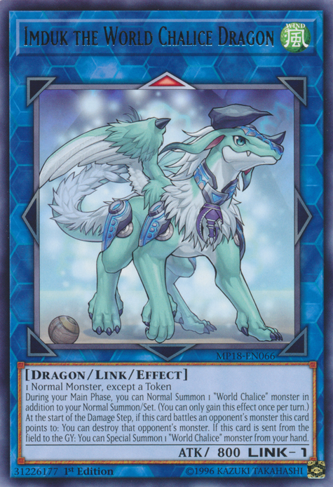 Imduk the World Chalice Dragon [MP18-EN066] Rare | Devastation Store