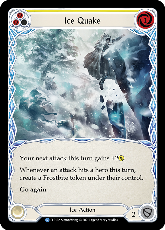 Ice Quake (Yellow) [ELE152] (Tales of Aria)  1st Edition Normal | Devastation Store