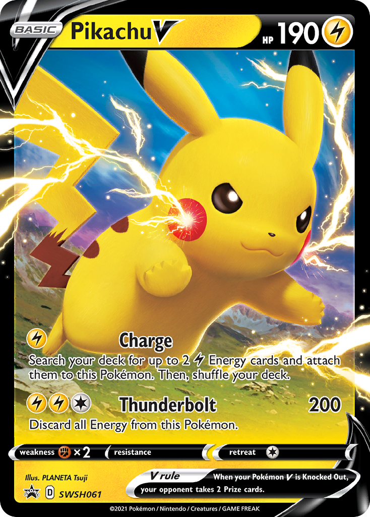 Pikachu V (SWSH061) [Sword & Shield: Black Star Promos] | Devastation Store