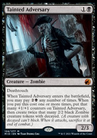 Tainted Adversary (Promo Pack) [Innistrad: Midnight Hunt Promo Pack] | Devastation Store