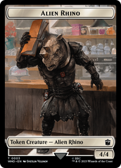 Alien Rhino // Cyberman Double-Sided Token [Doctor Who Tokens] | Devastation Store