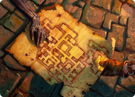 Dungeon Map Art Card [Dungeons & Dragons: Adventures in the Forgotten Realms Art Series] | Devastation Store