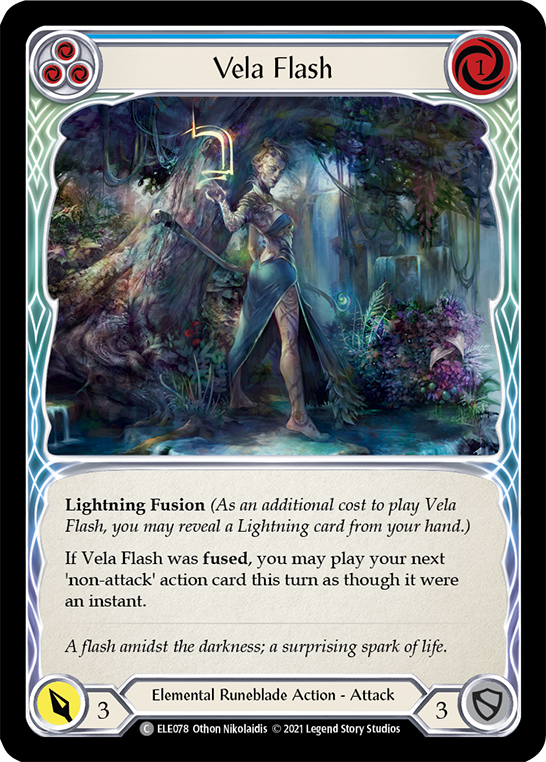 Vela Flash (Blue) [ELE078] (Tales of Aria)  1st Edition Normal | Devastation Store