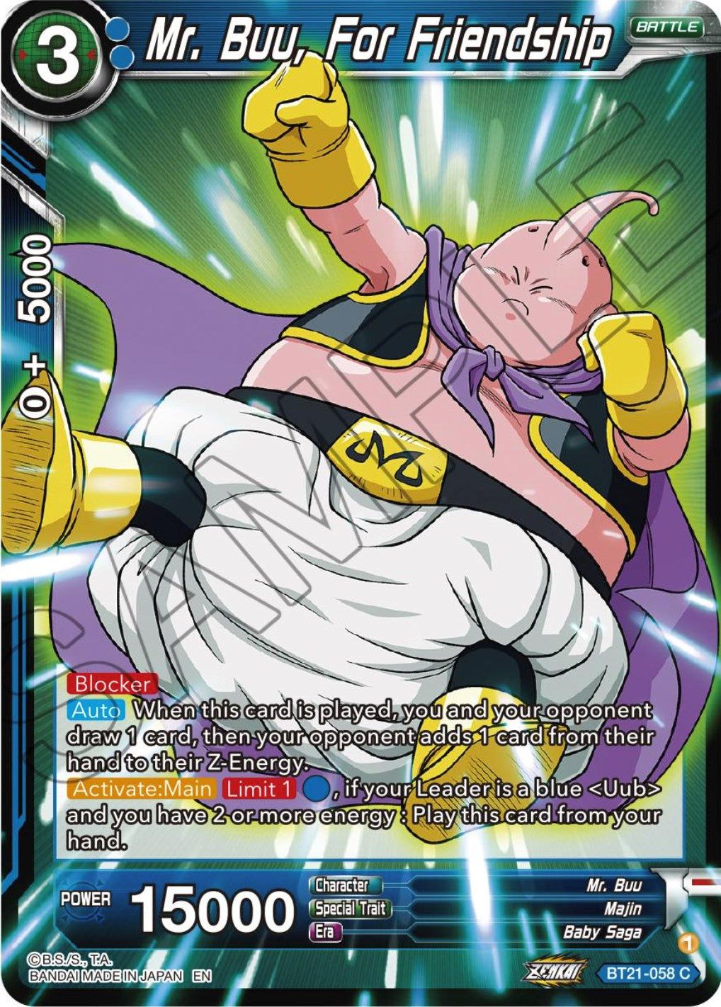 Mr. Buu, For Friendship (BT21-058) [Wild Resurgence] | Devastation Store