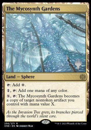 The Mycosynth Gardens (Promo Pack) [Phyrexia: All Will Be One Promos] | Devastation Store