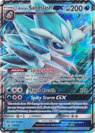 Alolan Sandslash GX (SM236) (Jumbo Card) [Sun & Moon: Black Star Promos] | Devastation Store