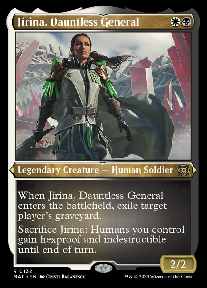 Jirina, Dauntless General (Foil Etched) [March of the Machine: The Aftermath] | Devastation Store