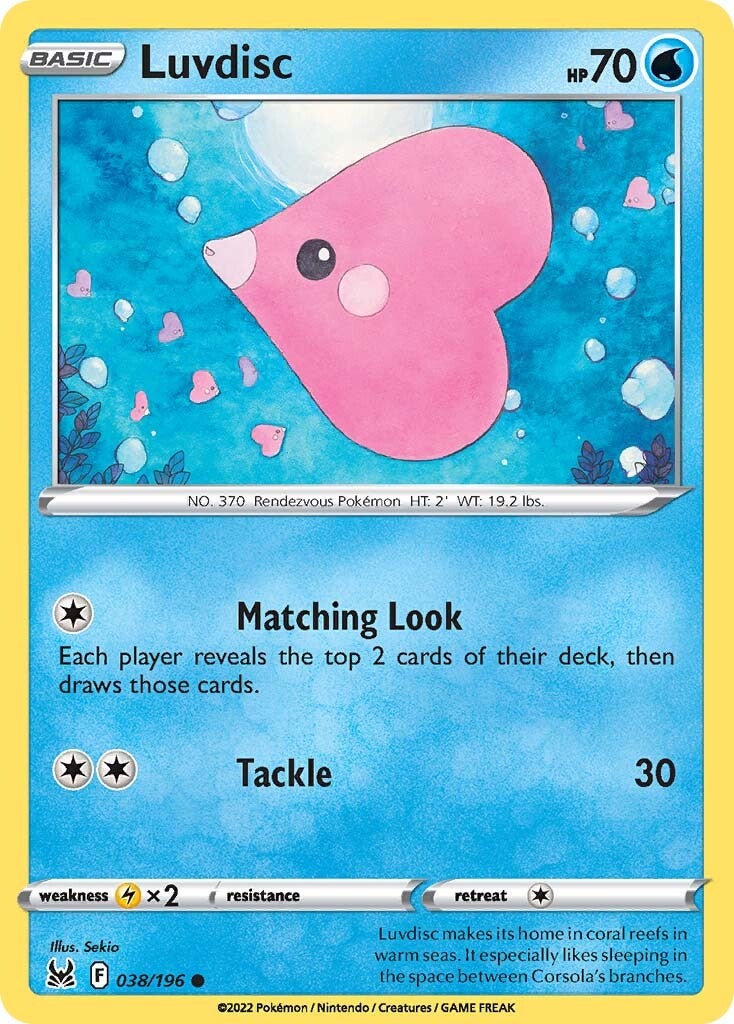 Luvdisc (038/196) [Sword & Shield: Lost Origin] | Devastation Store