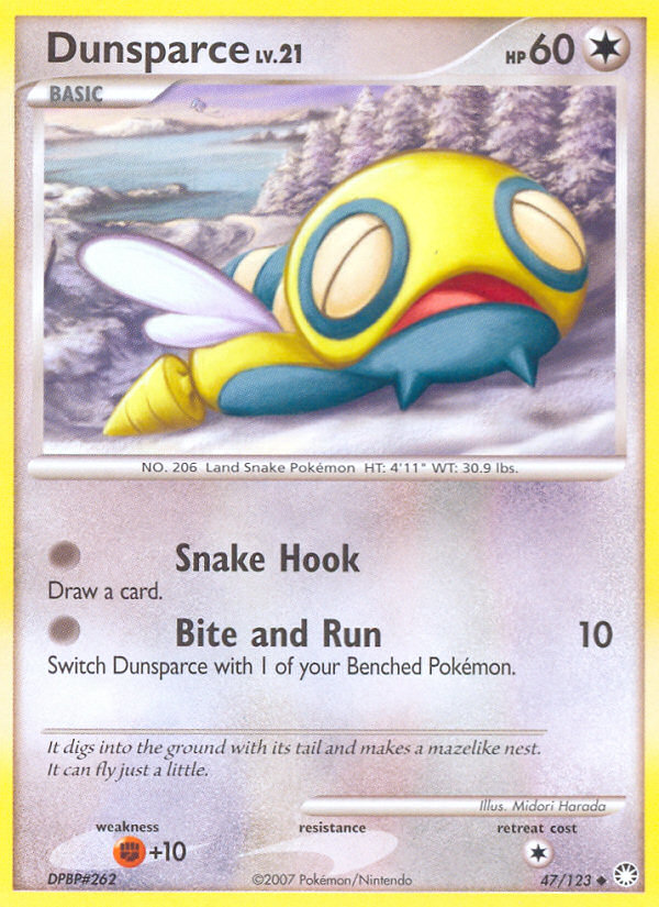 Dunsparce (47/123) [Diamond & Pearl: Mysterious Treasures] | Devastation Store