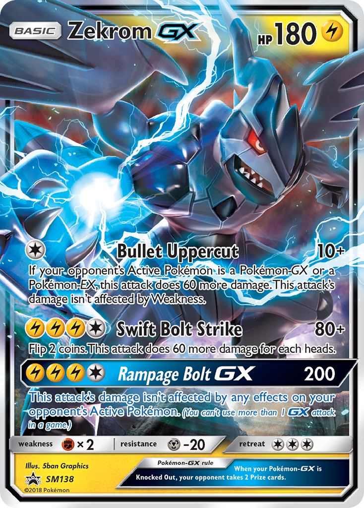 Zekrom GX (SM138) [Sun & Moon: Black Star Promos] | Devastation Store