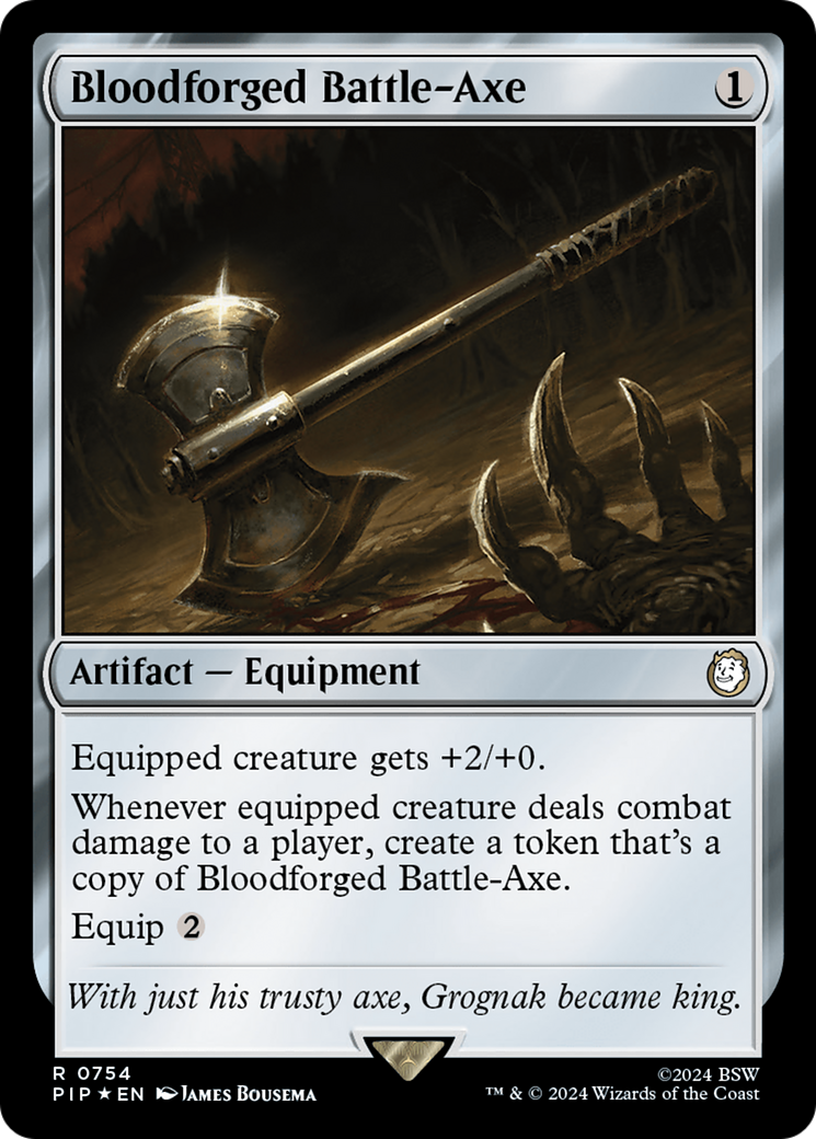 Bloodforged Battle-Axe (Surge Foil) [Fallout] | Devastation Store
