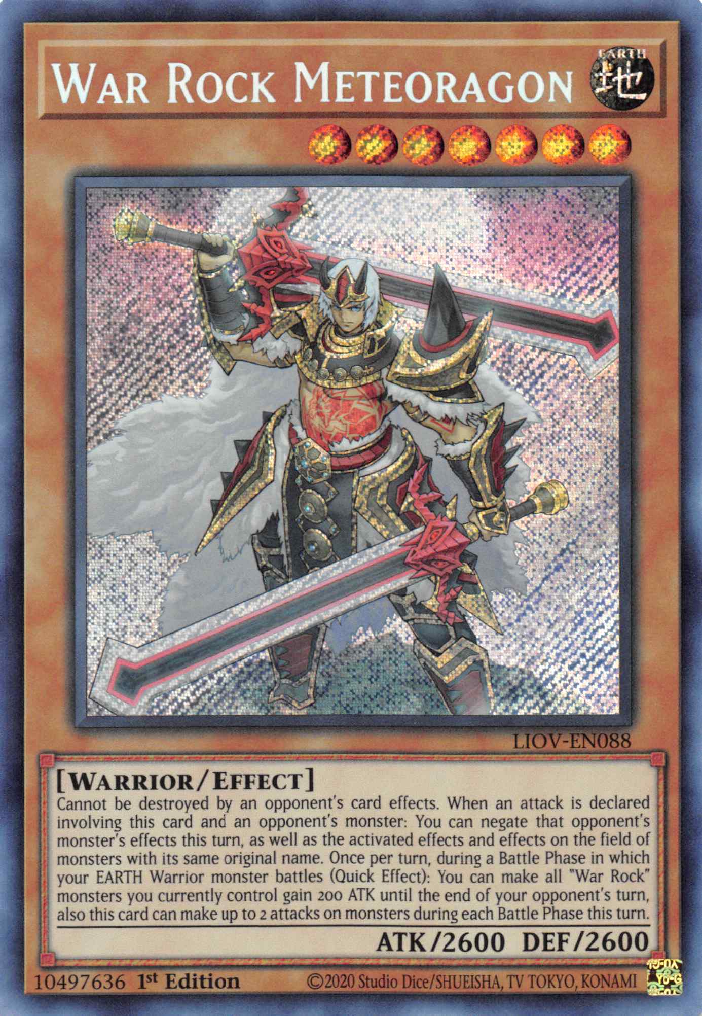 War Rock Meteoragon [LIOV-EN088] Secret Rare | Devastation Store