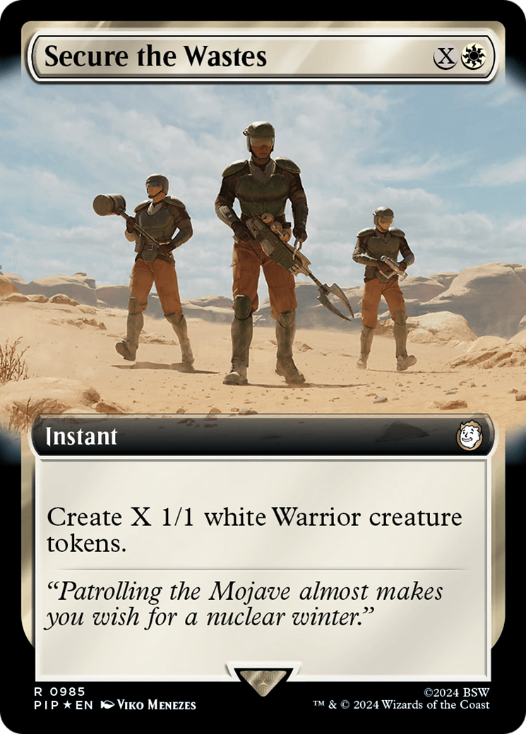 Secure the Wastes (Extended Art) (Surge Foil) [Fallout] | Devastation Store