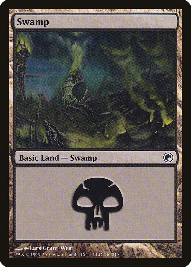 Swamp (240) [Scars of Mirrodin] - Devastation Store | Devastation Store