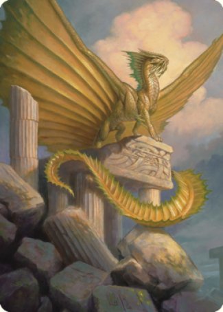 Ancient Gold Dragon Art Card (05) [Commander Legends: Battle for Baldur's Gate Art Series] | Devastation Store