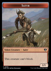 Treasure // Satyr Double-Sided Token [Commander Masters Tokens] | Devastation Store