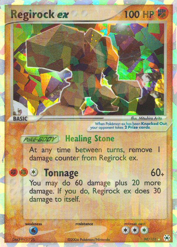 Regirock ex (98/101) [EX: Hidden Legends] | Devastation Store