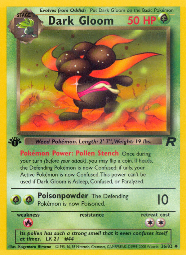 Dark Gloom (36/82) [Team Rocket 1st Edition] | Devastation Store