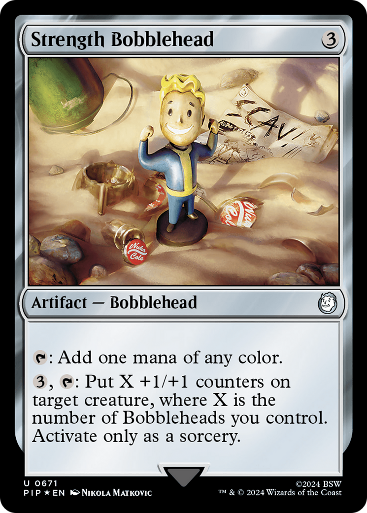 Strength Bobblehead (Surge Foil) [Fallout] | Devastation Store