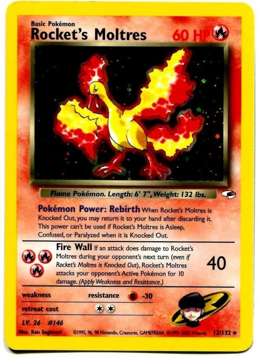 Rocket's Moltres (12/132) [Gym Heroes Unlimited] | Devastation Store