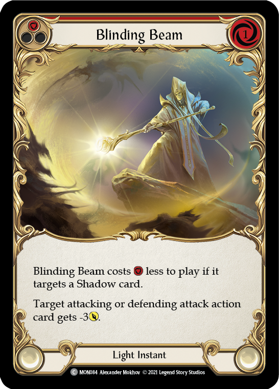 Blinding Beam (Red) [MON084] 1st Edition Normal - Devastation Store | Devastation Store