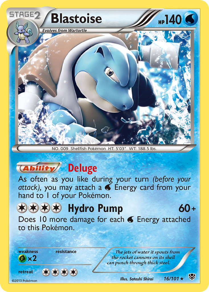 Blastoise (16/101) [Black & White: Plasma Blast] | Devastation Store