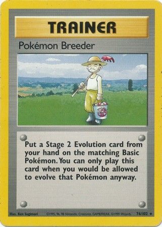 Pokemon Breeder (76/102) [Base Set Unlimited] | Devastation Store