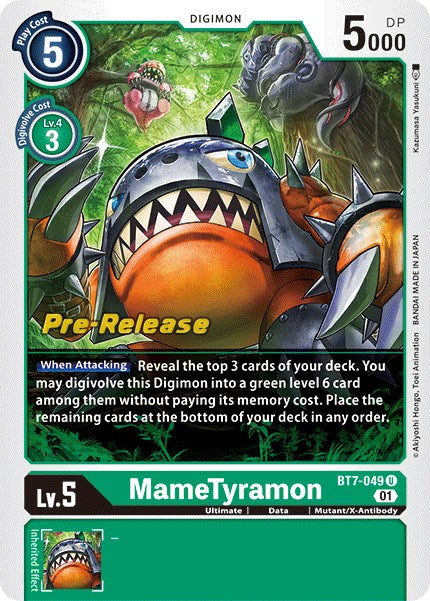 MameTyramon [BT7-049] [Next Adventure Pre-Release Cards] | Devastation Store