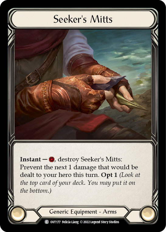 Seeker's Mitts [OUT177] (Outsiders)  Rainbow Foil | Devastation Store