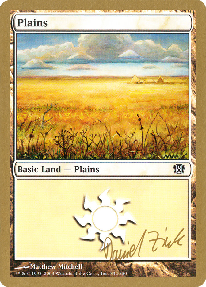 Plains (dz332) (Daniel Zink) [World Championship Decks 2003] | Devastation Store