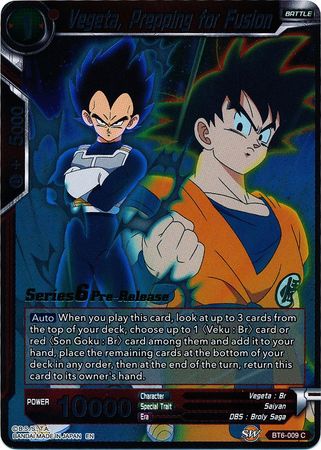 Vegeta, Prepping for Fusion [BT6-009_PR] | Devastation Store