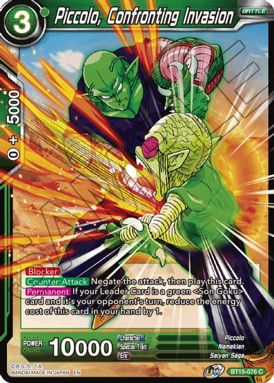 Piccolo, Confronting Invasion [BT15-076] | Devastation Store
