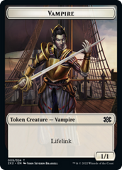 Faerie Rogue // Vampire Double-sided Token [Double Masters 2022 Tokens] | Devastation Store