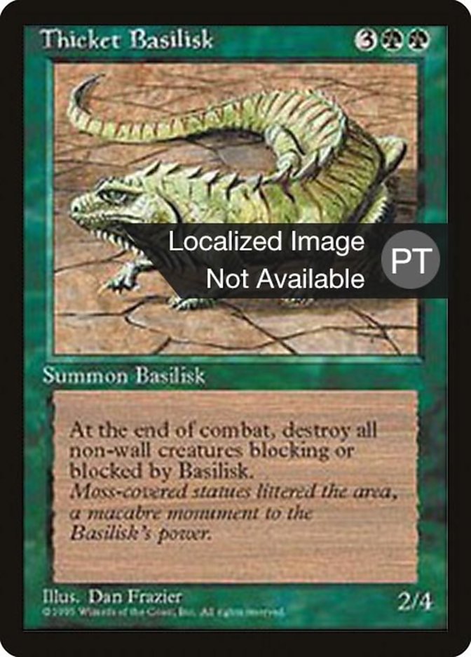 Thicket Basilisk [Fourth Edition (Foreign Black Border)] | Devastation Store