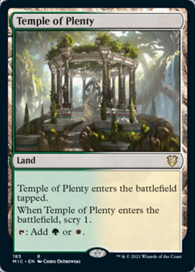 Temple of Plenty [Innistrad: Midnight Hunt Commander] | Devastation Store