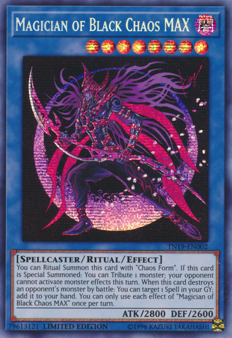 Magician of Black Chaos MAX [TN19-EN002] Prismatic Secret Rare | Devastation Store