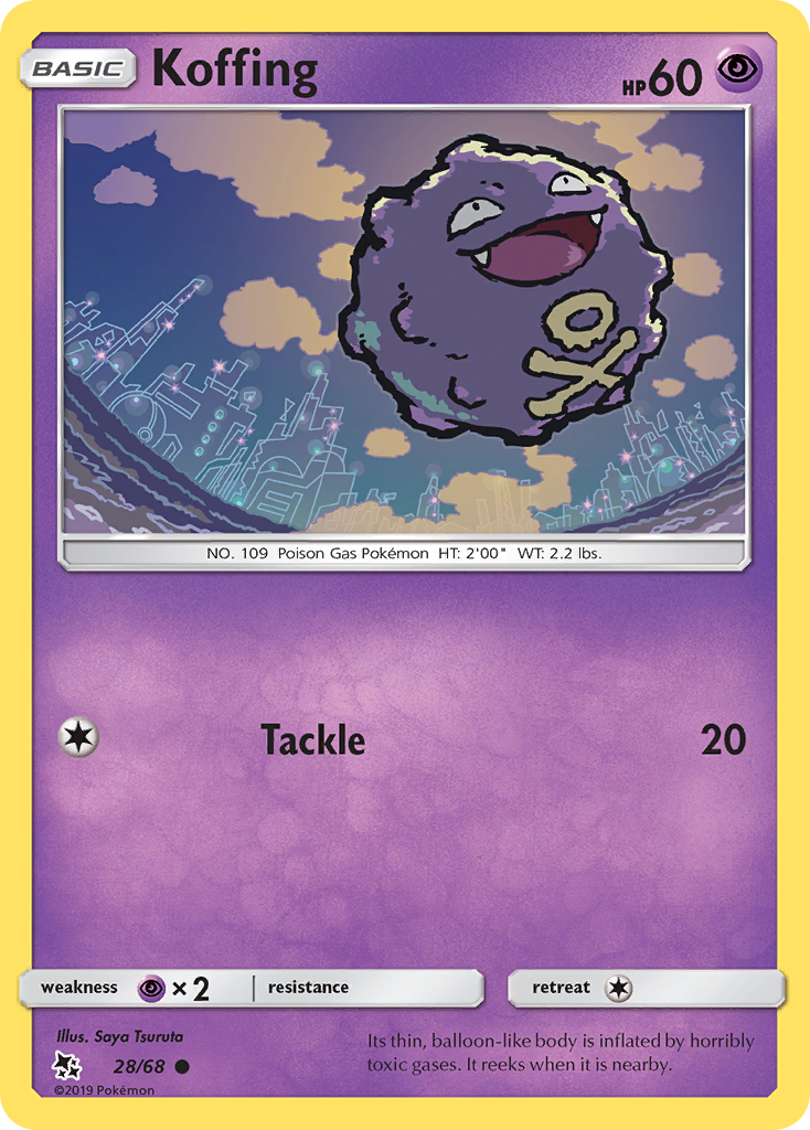 Koffing (28/68) [Sun & Moon: Hidden Fates] | Devastation Store