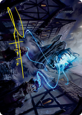 Dreamshackle Geist Art Card (Gold-Stamped Signature) [Innistrad: Crimson Vow Art Series] | Devastation Store