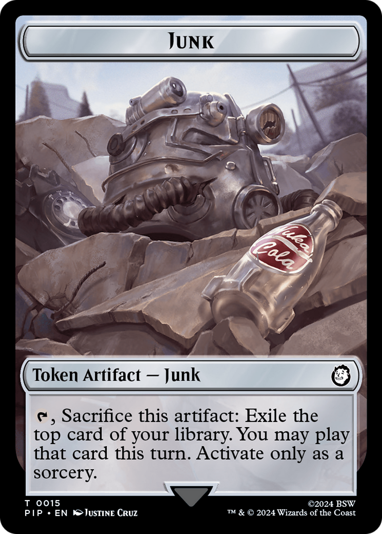 Copy // Junk Double-Sided Token [Fallout Tokens] | Devastation Store