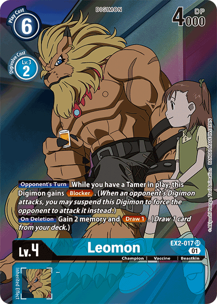 Leomon [EX2-017] (Alternate Art) [Digital Hazard] | Devastation Store