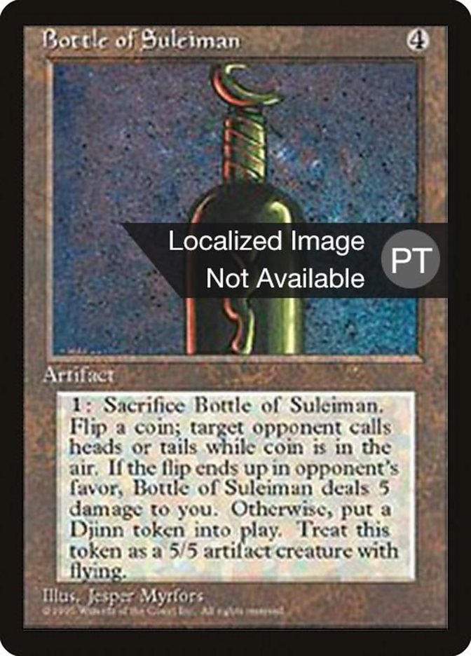 Bottle of Suleiman [Fourth Edition (Foreign Black Border)] | Devastation Store