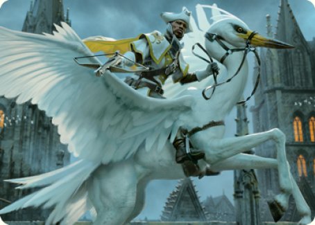 Gryff Rider Art Card [Innistrad: Crimson Vow Art Series] | Devastation Store