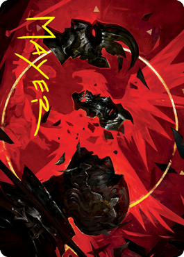 Abrade Art Card (Gold-Stamped Signature) [Innistrad: Crimson Vow Art Series] | Devastation Store