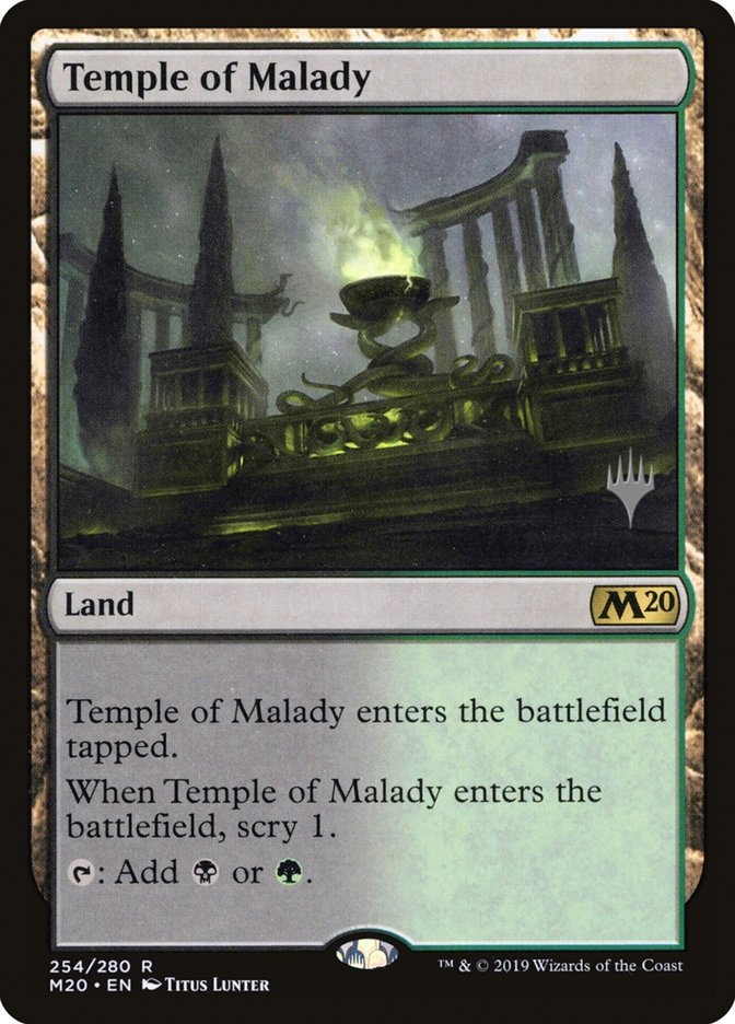 Temple of Malady (Promo Pack) [Core Set 2020 Promos] | Devastation Store