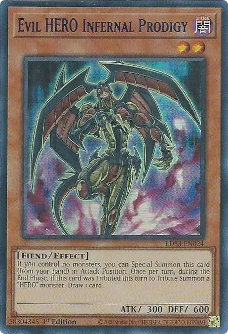 Evil HERO Infernal Prodigy (Blue) [LDS3-EN024] Ultra Rare | Devastation Store