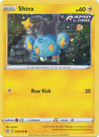 Shinx (046/163) (Cosmos Holo) [Sword & Shield: Battle Styles] | Devastation Store