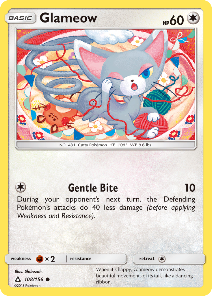 Glameow (108/156) [Sun & Moon: Ultra Prism] | Devastation Store