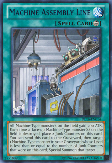 Machine Assembly Line (Blue) [DL16-EN014] Rare | Devastation Store