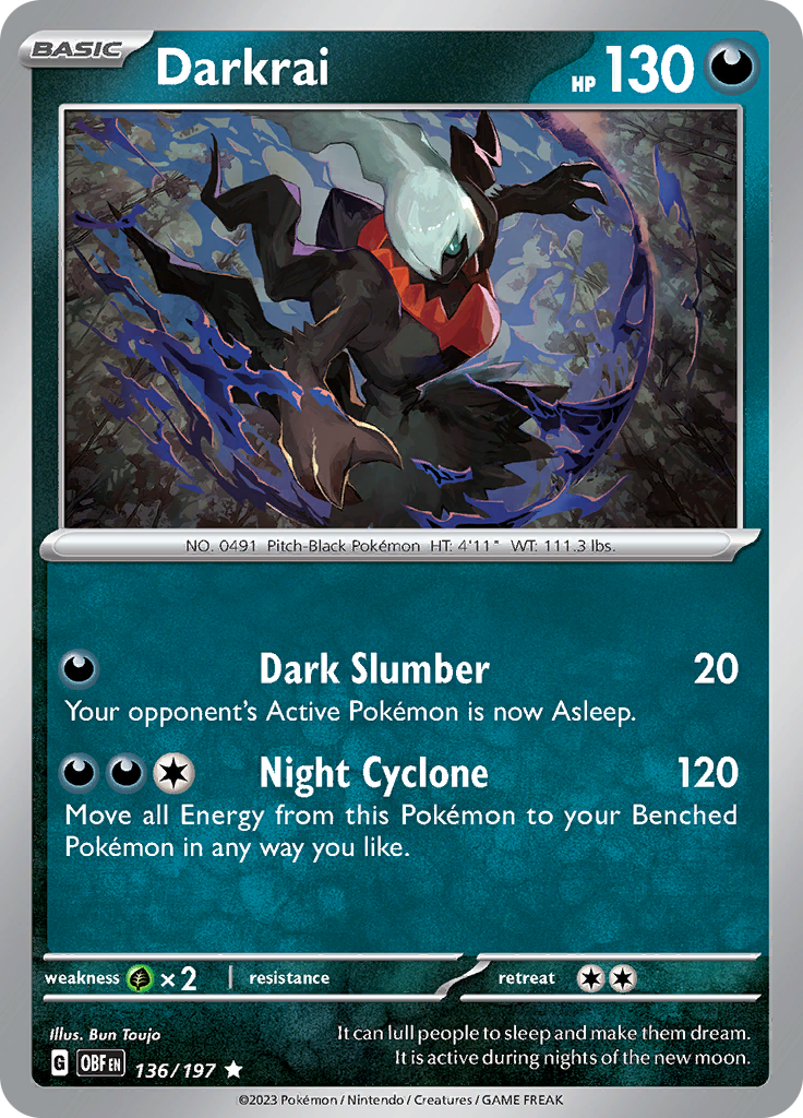 Darkrai (136/197) [Scarlet & Violet: Obsidian Flames] | Devastation Store