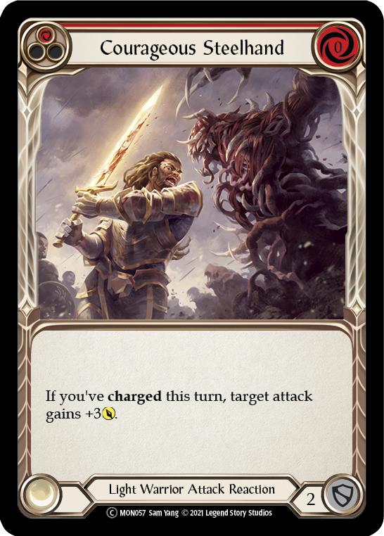 Courageous Steelhand (Red) [U-MON057] Unlimited Edition Normal | Devastation Store